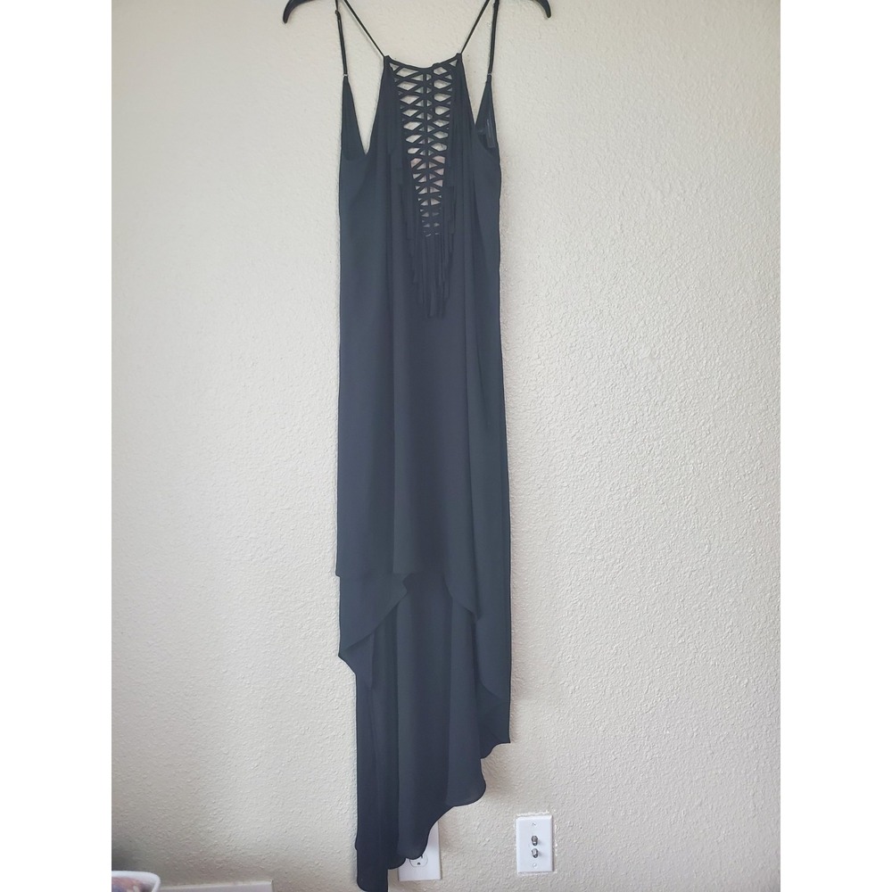 BCBG MAZAZRIA Danita dress for women size M black, lightweight with thin straps - Picture 4 of 16